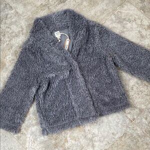 Dylan Faux Fur Gray Jacket